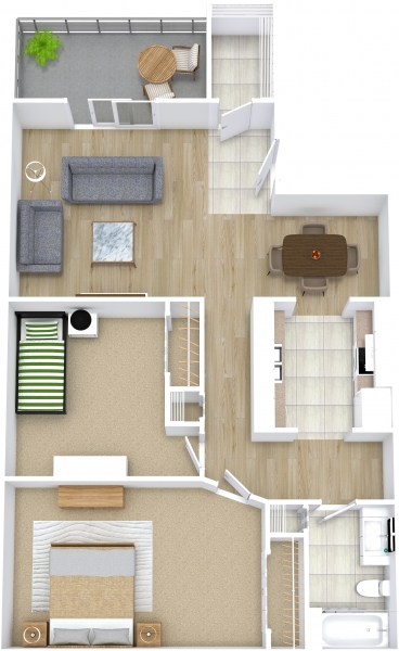 Fountain Court Lakeside Apartments B2 - Lakeside